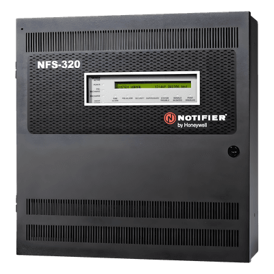 Panel de Detección de Incendio Direccionable / 318 Puntos Direccionables / 4 Circuitos NAC / Red hasta 200 Nodos / Protocolo FlashScan NFS-320 NOTIFIER