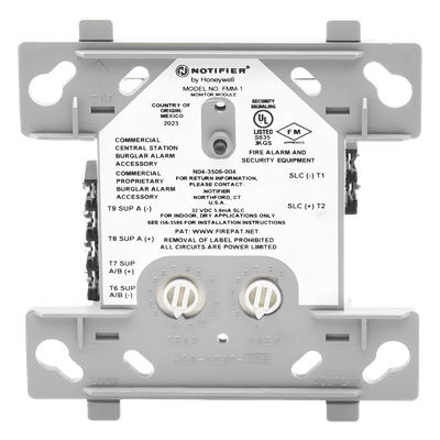 Módulo Monitor Direccionable / Contacto Normalmente Abierto / Lazo SLC / FlashScan® y CLIP / Style B y D FMM-1 NOTIFIER