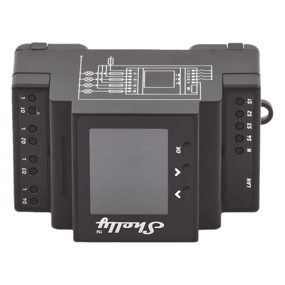 Relevador Inteligente / 4 Canales / 10A por Canal / Wi-Fi 2.4 GHz y Ethernet / Bluetooth / Pantalla 1.8" / Riel DIN / 110-230 V SHELLYPRO4PM SHELLY