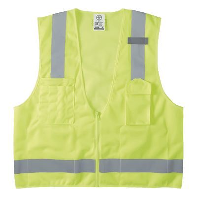 Chaleco de Seguridad Reflectante / ANSI/ISEA 107-2015 Tipo R Clase 2 / 8 Bolsillos / Talla M/L 60269 KLEIN TOOLS