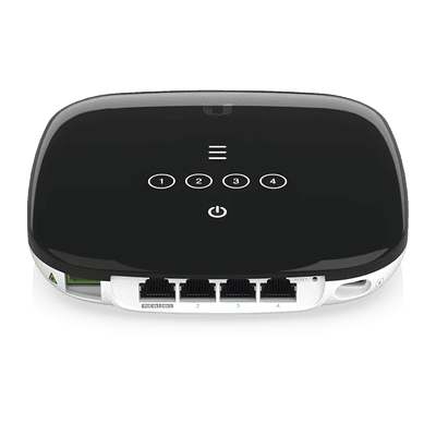 UFiber WiFi 6 GPON CPE con WiFi 802.11ax + 4 puertos GbE LAN y 1 puerto GPON WAN UF-WIFI6 UBIQUITI