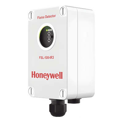 Detector de flama IR3 / triple espectro infrarrojo / alcance 35 m / ATEX Zona 2-22 / IP65 / -40°C a +70°C / blanco FSL100-IR3-W HONEYWELL ANALYTICS