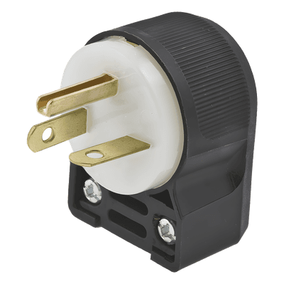 Clavija de Entrada Recta / 20 A / 250 V CA / 2 Polos 3 Hilos / NEMA 6-20P / Grado Comercial-Industrial / 0.15 lb / 2.11 x 1.53 x 1.22 in