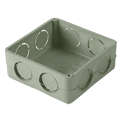 Caja Cuadrada Conduit / PVC Pesado 1/2" / NMX-E-012 / Autoextinguible / Apto para Sistemas Aislados a Tierra
