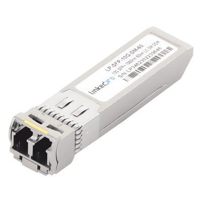Transceptor Óptico SFP+ / Monomodo 10 Gbps / 1550 nm / Alcance 60 km (196.8 ft) / LC/UPC Dúplex / DDM / Hot-Pluggable