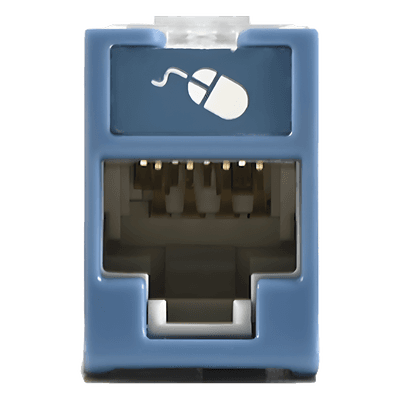 Jack / Cat5e UTP / Montaje Híbrido Plano-Angulado / Terminación 110 / Azul / -10 a 60 °C / UL 94 V-0 U5-H06NS SIEMON