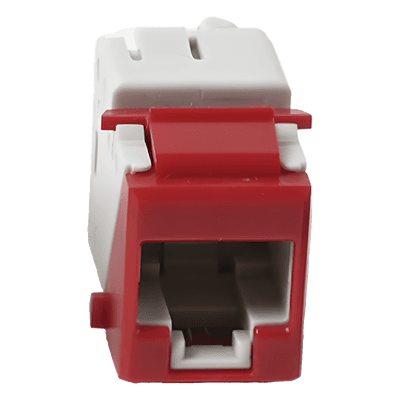 Jack Keystone Cat5e UTP / Terminación 110 / Color Rojo / -10 a 60°C / UL 94 V-0 U5-K03NS SIEMON
