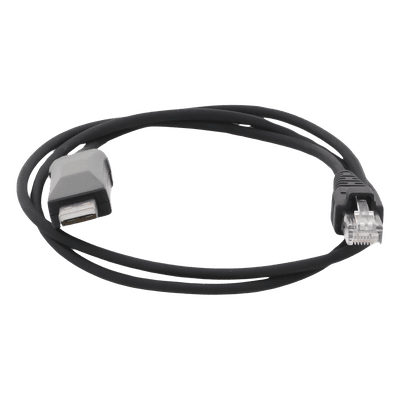 Cable Programador USB / Conector USB-A a RJ45 / Longitud 1 m (3.3 ft) / Compatible Windows 98 a Server 2022 / PU Negro Alta Durabilidad TXCP740K TXPRO