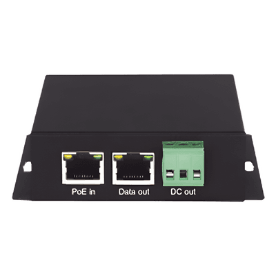 Splitter PoE / 1 Puerto PoE Entrada / 1 Puerto Salida Datos / Salida 12 Vcc 2A / Protección ESD 8 kV / Compacto WI-POE31S WI-TEK
