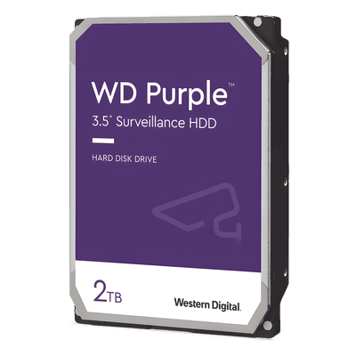 Disco Duro para Videovigilancia / 2 TB / SATA III 6 Gb/s / 256 MB Caché / 3.5 Pulgadas / 64 Cámaras / 5400 RPM