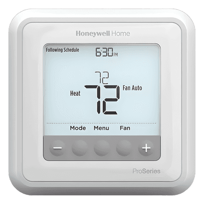Termostato programable / 3H/2C bomba de calor o 2H/2C convencional / Programación 7 días, 5-2, 5-1-1 / Pantalla 5.44 in² / Serie T6 Pro TH6320U2008/U HONEYWELL HOME RESIDEO
