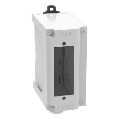 Panel de Parcheo de Fibra Óptica / Riel DIN 35 mm (1.38 pulgadas) / 1 Placa FAP / Gris / UL94V-0 FDPPSIG PANDUIT