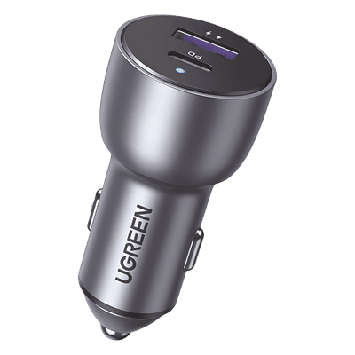 Cargador de Auto / 42.5W / USB-A + USB-C / PD3.0 + QC3.0 / 12-24 VCD / Aluminio 60980 UGREEN