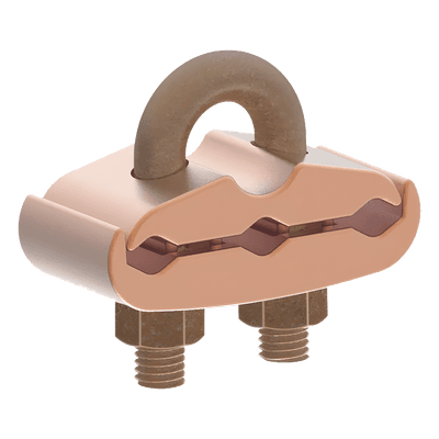 Conector Mecánico / 3 Cables Cobre 2/0 AWG - 250 KCMIL / Varilla 5/8" - 3/4" / Torque 480 lbf·in / UL467 HUB-GK64-29 HUBBELL BURNDY