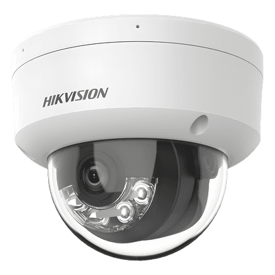 Cámara Domo IP / 8 Megapixel (4K) / Dual Light 30 m (98.4 ft) / Lente 2.8 mm / 113° / AcuSense Lite / IP67 / PoE