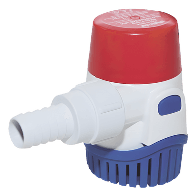 Bomba sumergible de achique / 360 GPH / 12 VCD / Acero inoxidable / Protección térmica 24DA RULE