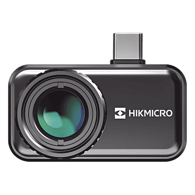 Cámara Termográfica para Smartphone / IR 384 x 288 / Rango -20°C a 650°C / Precisión ±2°C o ±2% / Frecuencia 25/50 Hz / Lente 10 mm F1.0 / USB-C Android HM-TJ33-10RF-MINI3 HIKMICRO