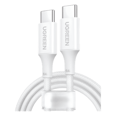 Cable USB-C a USB-C | 2 Metros | Potencia de Carga 100W | 20V 5A | PD3.0 | QC4.0/3.0/2.0 | FPC | AFC | 480 Mbps | Chip E-Market | Compatible con IPhone 15 | Carcasa de Aluminio | Nylon Trenzado. 15269 UGREEN