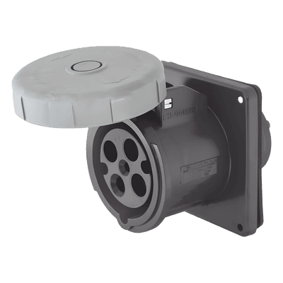 Receptáculo Pin and Sleeve Trifásico / 60 A / 600 VCA / 3 Polos 4 Hilos / IP67 / -40 °C a 75 °C HUB-HBL-460-R5W HUBBELL