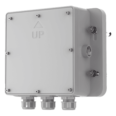 Caja de Conexiones para Exterior / IP66 / Polímero Anticorrosión / Salida de Tubo 3/4 Integrada / 260 x 237 x 90 mm DS-4680ZJ-GP HIKVISION