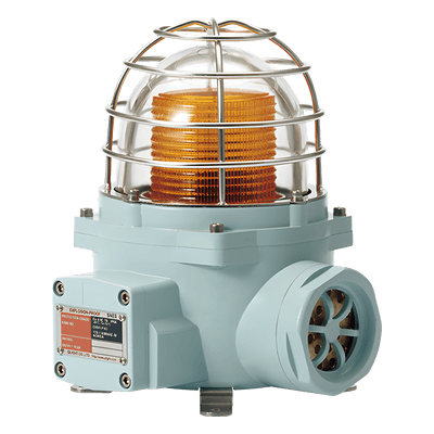 Luz LED de advertencia / Ámbar / 24 VCD / IP66 / 105 dB / Zonas peligrosas / 1/2″ NPT SNESL-24-A-ATEX QLIGHT
