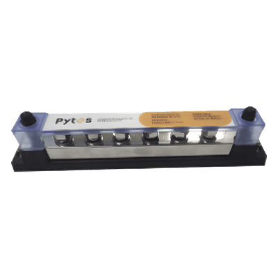 Bloque de Terminales / 6 Líneas / 600 A / 52 VDC o 300 VAC / Cobre Estañado 8x25 mm / IP con Cubierta BUSBAR600A PYTES