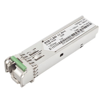 Transceptor SFP Industrial / 1000BASE-BX / WDM 80 km / TX 1550 nm / RX 1490 nm / LC/UPC Simplex / -40~85 °C MGB-TLB80 PLANET