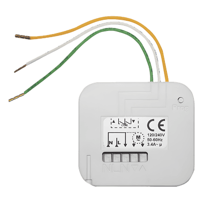 Receptor de Radio para Persiana Enrollable / 120-230V / 433.42 MHz / 200m Alcance / 45x41x19 mm