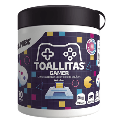Toallitas de Limpieza / Antiestáticas / Antibacteriales / 30 Unidades / Aroma Chicle TOALLITAS-GAMER SILIMEX