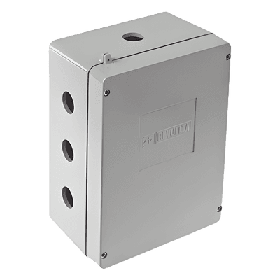 Caja de Unión de Aluminio / NEMA 4/4X / 5 Salidas 7/8" / IK09 / Panel Interno 2 mm JB-0549-52 RAWELT