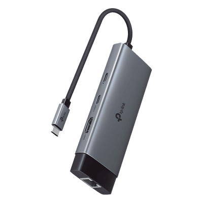 Adaptador HUB / 6 en 1 / USB-C / HDMI 4K@60Hz / Ethernet Gigabit / 100W PD / 4.65 x 1.69 x 0.56 in UH6120C TP-LINK