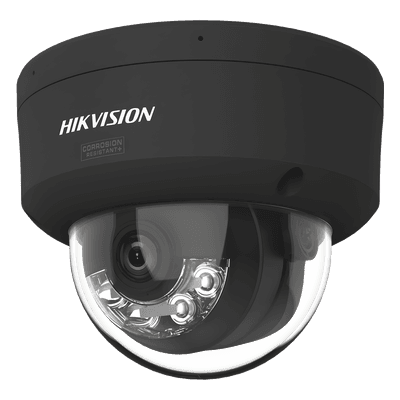 Domo IP 6 Megapixel / Lente 2.8 mm / 98.4 pies IR + Luz Blanca / 2 Micrófonos / IP67 / WDR 130 dB / AcuSense 3.0 / NEMA 4X / AcuSeek / Metal