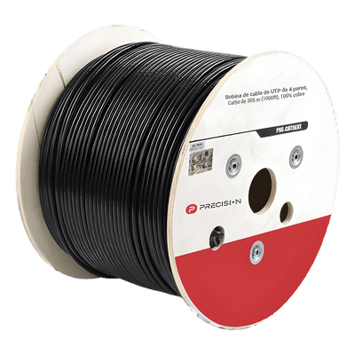 Cable UTP Cat5e / 4 Pares / 24 AWG / 305 m (1000 pies) / 100% Cobre / LDPE UV / Gel Relleno / Exterior PSC-CAT5EXT-GEL PRECISION