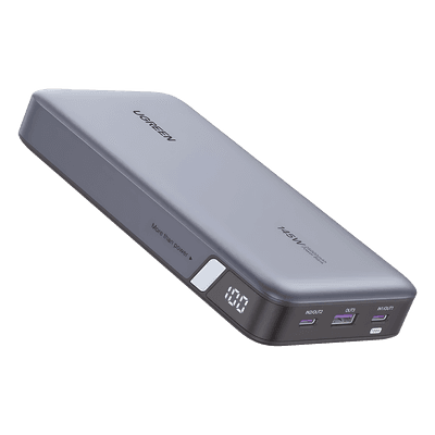 Power Bank / 25000mAh / 145W Max. / 3 Puertos USB / PD 3.0 / QC 3.0 / Pantalla Inteligente / Carcasa Ignífuga 90597M UGREEN