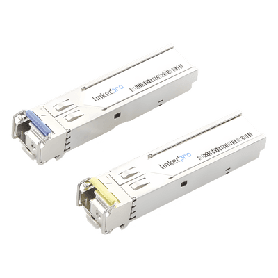 Transceptores Ópticos Industriales Bidireccionales SFP+ / Monomodo 1270 & 1330 nm / 10 Gbps / LC/UPC Simplex / DDM / 60 km / 196.85 ft / 2 Piezas LP-IND-SFP-BD-10G-60 LINKEDPRO BY EPCOM