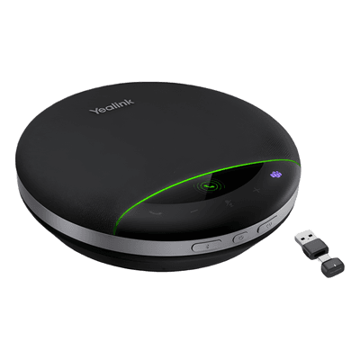 Speakerphone Bluetooth / 6 Micrófonos con IA / Alcance 5 m (16.4 ft) / Bluetooth 5.3 / 26 Horas Autonomía / USB-C/A SP96-USB-C/A YEALINK