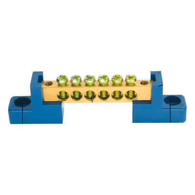 Terminal de Cableado Tipo Puente / 6 Orificios / 80 A / 750 V CA / 16 mm² / PP Retardante a la Flama / Tornillos M5 PSTTBSCR PRECISION