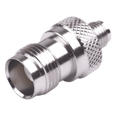 Adaptador en Línea / TNC Hembra a SMA Hembra / Bronce Niquelado / Contacto Oro / Aislante Teflón RFT-1241-4 RF INDUSTRIES,LTD