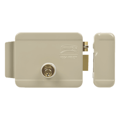 Cerradura Eléctrica / Doble Cerrojo / 12 VCC/VCA / Activación por Pulso 2 s / Exterior Derecha / 129 x 103 x 38 mm 321-DCD-ABG ASSA ABLOY