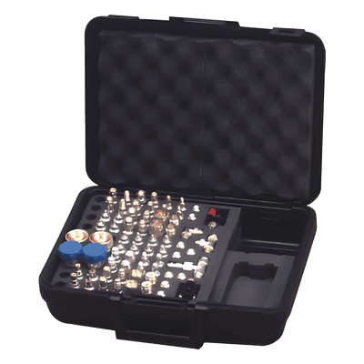 Kit de Adaptadores RF / 70 Piezas / Conectores Unidapt / Estuche con Bisagras / Bronce Fosforado con Oro RFA-4020 RF INDUSTRIES,LTD