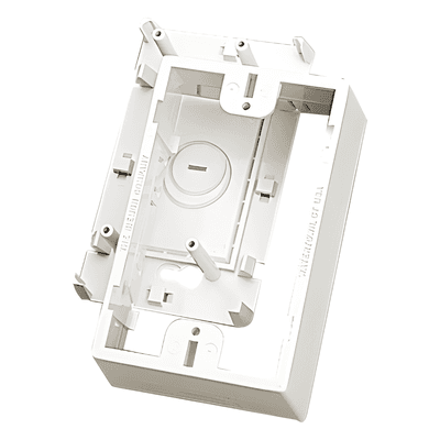 Caja de Montaje Superficial / Para Placas de Pared Universales / Color Blanco / Compatible con Anillos de Separación CT4-BOX-02 SIEMON