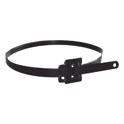 Cincho de acero inoxidable reusable / 9.5mm ancho / 457mm largo / 50 piezas / 42.25 kg carga máxima / 15 pies equivalente THS-457 THORSMAN