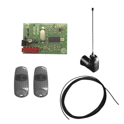Kit Receptor Inalámbrico / Alcance 45 m (147.6 ft) / 2 Controles Remotos / Cable RG58 3 m / Antena Externa KIT-CME-WL CAME