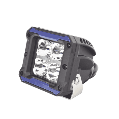 Luz de Trabajo LED / 4950 Lúmenes / 9 LEDs 10W / 12-24 VCD / IP67 / Soporte Articulado Acero Inoxidable