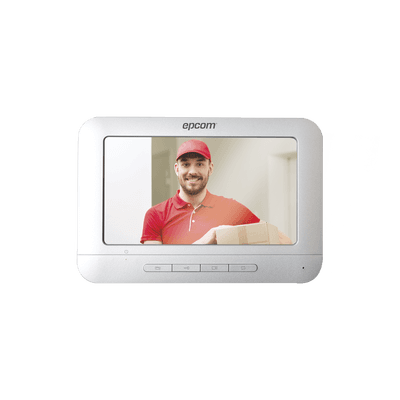 Monitor para Videoportero Análogo / 7 Pulgadas / 800x400 / Audio Manos Libres / 4 Hilos / Aluminio ACA1M EPCOM