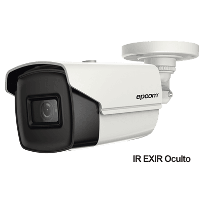 Bala TURBOHD 4K (8 Megapixeles) / Gran Angular 102º / Lente 2.8 mm / Exterior IP67 / IR EXIR 60 mts / dWDR B4K-TURBO-X EPCOM PROFESSIONAL