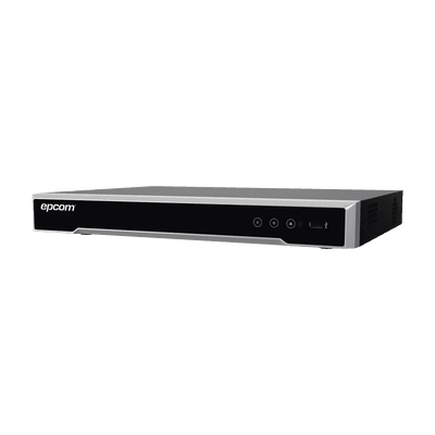 DVR 8 Canales 4K TurboHD (Con Firmware) / 8 Megapixel / 1 Bahía de Disco Duro / 4 Canales de Audio / 8 Entradas de alarma / Videoanálisis EV5008TURBO-X EPCOM