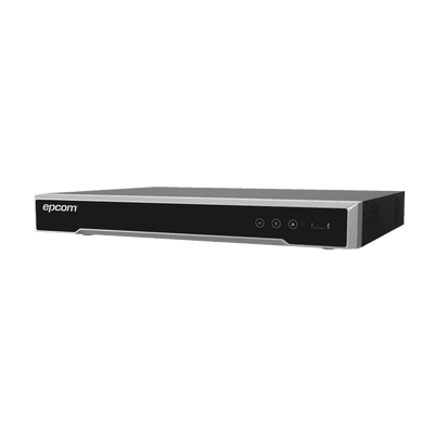 DVR 8 Canales 4K TurboHD + 8 Canales IP/ 8 Megapixel / Acusense / Audio por Coaxitron/ 1 Bahía de Disco Duro / 4 canales de audio / 8 Entradas de Alarma / 4 Salida de Alarma / H.265+ EV-8008TURBO-D EPCOM