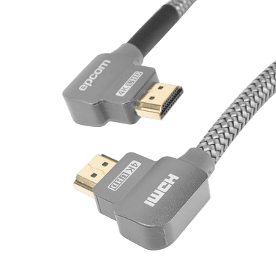 Cable HDMI / Ángulo 90° / 3 m (9.84 ft) / 4K@60Hz / 18 Gbps / Ethernet / HDMI 2.0 EP-90H-3M EPCOM PROAUDIO