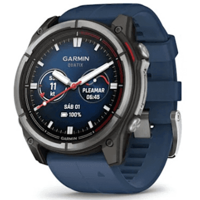 Smartwatch / Pantalla AMOLED 1.4" / GPS Multibanda / Resistencia 10 ATM / Batería 29 Días / Titanio y Zafiro / 32 GB / Monitoreo Salud Avanzado 10-02905-90 GARMIN